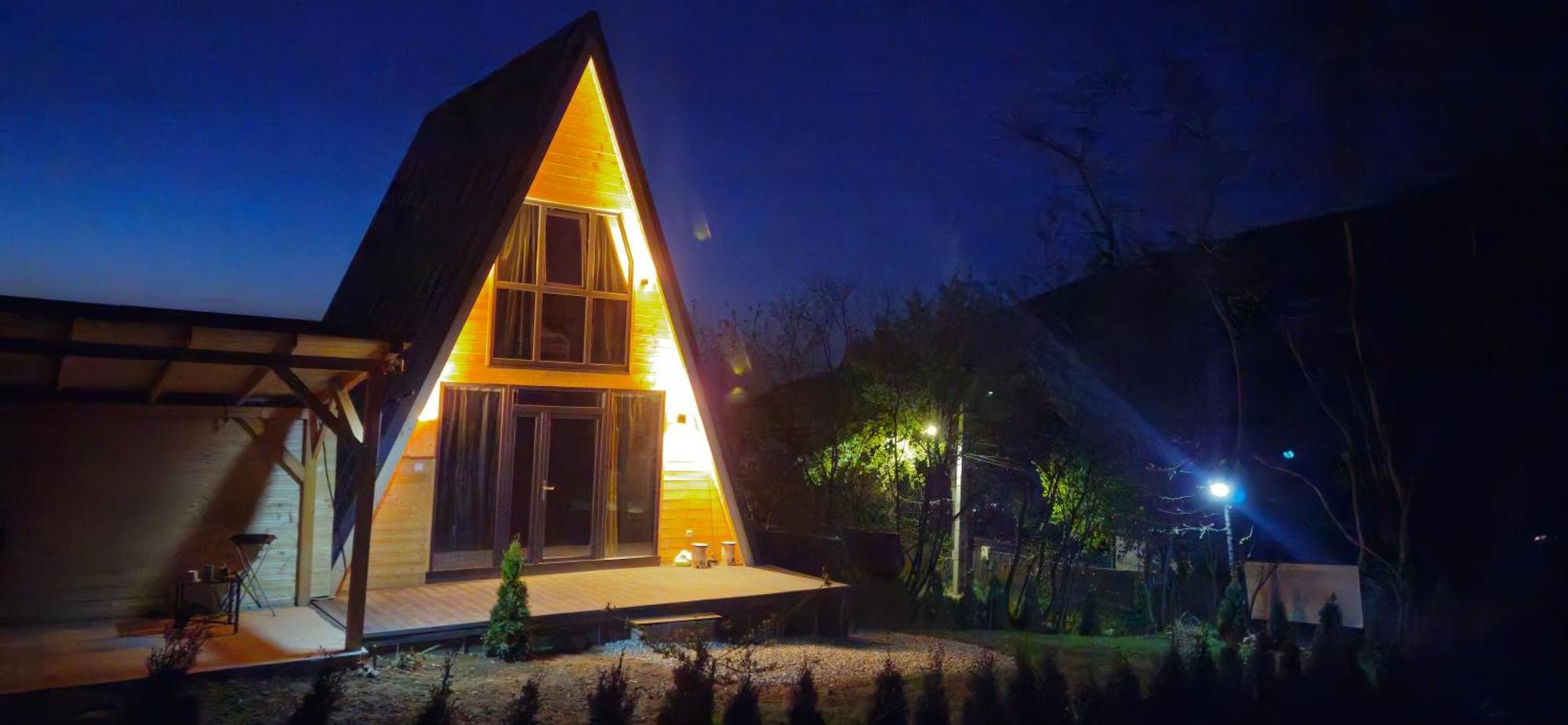 E&T-Cabin A Frame Sibiu Exteriér fotografie