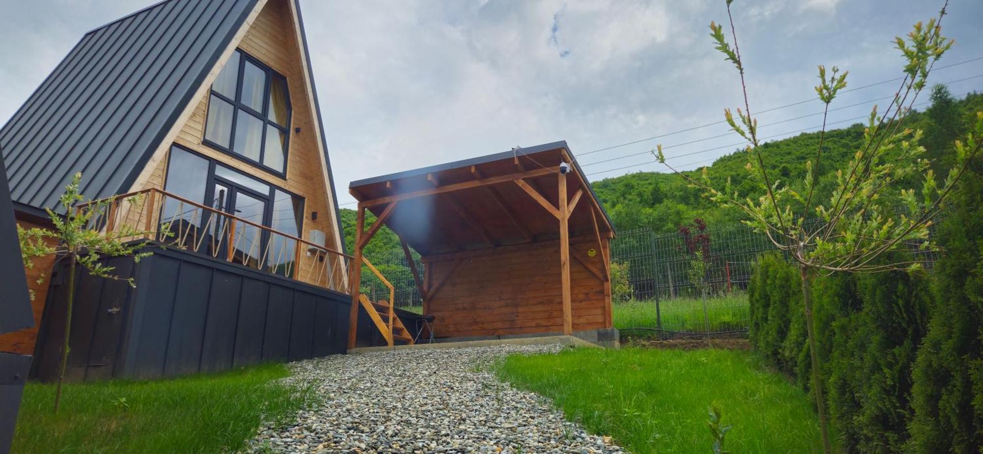 E&T-Cabin A Frame Sibiu Exteriér fotografie